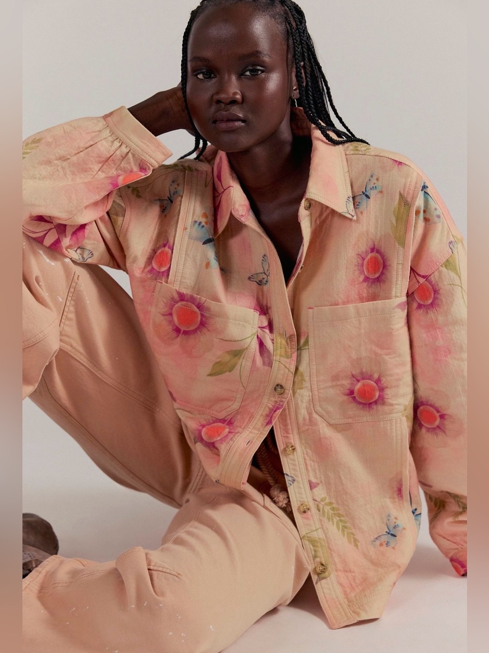 We The Free Petina Garden Printed Button Down